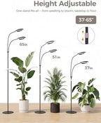 Bamworld Grow Lights for Indoor Plants, 2 Head Full Spectrum Plant Lights - Image 4