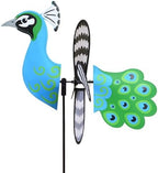 Premier Kites Petite Spinner Peacock – Whimsical Wind Spinner for Yard & Garden, Durable Weather-Resistant Fabric, Easy to Assemble, Outdoor Decor for Patios, Lawns, Yards, & More by PREMIERKITES
