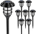 SOLPEX Solar Pathway Lights Waterproof Outdoor Lighting, Cold White 8 Pack by Solpex