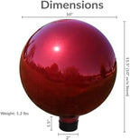 Sunnydaze 10" Handblown Glass Gazing Ball for Garden, Indoor or Outdoor Use - Image 6