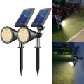 Solar Lights Outdoor Waterproof Spot Lights, Warm White 2 Pack by Unknown