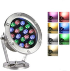 Submersible LED Light - Pool Spotlights, AC 12V Low Voltage RGB Pond Lighting, IP68 Waterproof Stainless Steel Underwater Landscape Light, With Remote Control Color-changing Spotlight(Yellow Light,3W) by Unknown