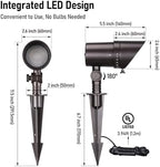 LEONLITE 8-Pack RGB LED Landscape Spotlight, 15°-60° Adjustable Beam Angle - Image 6
