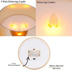 JHY DESIGN Large Moving 3 Wicks Battery Candle with 6-Hour Timer Function 6“ Dia Flameless Candle Battery Powered, Simulation 3D Glass LED Candle for Party Home Xmas Festivel Table Bar(Gold) - Image 3