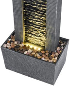 Teamson Home Outdoor Water Fountain, Freestanding Stone Look - Image 5