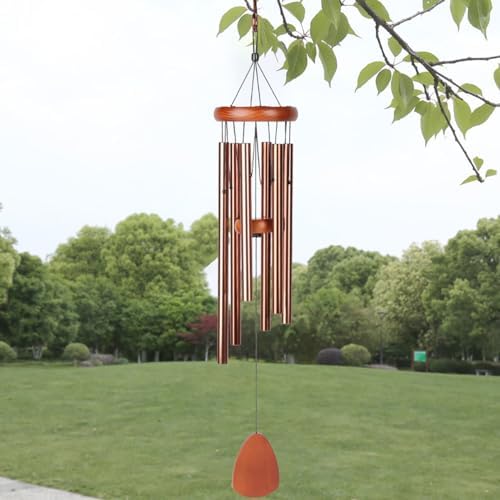 Music Aluminum Tube, Metal Antique Copper Wind Chime Decoration, Home Decoration, Creative, Silver - Image 4