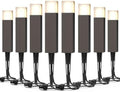 GOODSMANN 12V AC Low Voltage LED Bollard Path Lights Bronze Finish 8PK by GOODSMANN