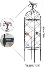 Obelisk Trellis 26" Metal Garden Support for Climbing Plants - Image 2