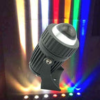 10W Rotation Spot Lights - Long Range LED Floodlights, IP66 Waterproof Narrow Beam Spotlight, Outdoor Wall Washer Lights, Outdoor Architectural Landscape Lighting(Yellow,AC85-265V) - Image 6