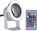 Outdoor Spotlights - LED Fountain Lamp, Submersible RGB Pool Lights, 10W Rotation Underwater Light with Remote Control, IP68 Waterproof Underwater Pond Spotlights(B,10W(12V)) by Unknown