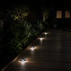 Home Zone Living 4PK Solar Deck Lights, Outdoor Dock and Driveway, Black - Image 2