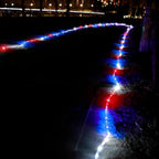 DINGFU 50ft 360 LED Rope Lights, Red White and Blue Rope Lights for Outside - Image 2