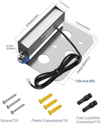 JESLED 8 Pack 4 inch Retaining Wall Lights, Low Voltage Landscape Lighting - Image 5