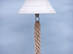 Hampton Nautical BL-2019-7-White Solid Brass Hanging Ship's Bell 9" - White Powder Coated - Nautical Decor - Nautical Home Decoration - Image 3