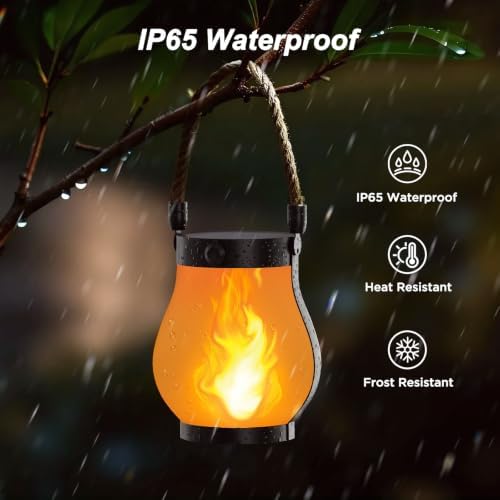 Hompavo Gen2 Solar Lanterns Outdoor Waterproof with Ultra-Real Flame - Image 6