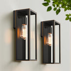 VerRon Outdoor Wall Light Fixtures, Modern Exterior Wall Lanterns, 2-Pack by WelcometoVerRon