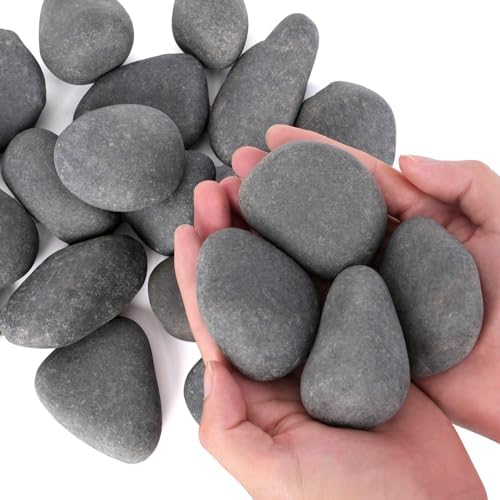20 lbs Rocks for Outdoor Landscaping, 2-3" Decorative Planter Rocks by OutdoorD%C3%A9cor