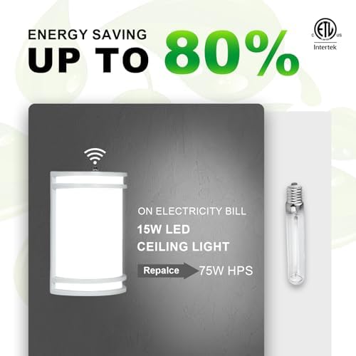 10in Dusk to Dawn Front Porch Light 15W(75W Eqv.) 120V, ETL Listed - Image 4