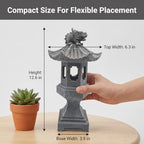 Japanese Resin Pagoda Lantern Garden Statue - Image 3