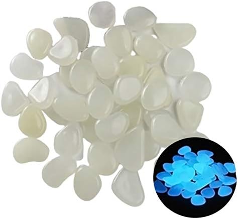 Glowing Stone White Pebbles in The Dark, Stone Used for Indoor and Outdoor Decoration of Garden Aquarium Fish Tank Sidewalk Flower Pots (Size : 300PCS) - Image 2