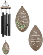 Personalized Sympathy Wind Chime, in Memory for Loss of Loved Dad/Mom, Sympathy Gifts, Memorial Wind Chimes, Deep Tone Wind Chimes Outdoor by ExtrabilyOfficial
