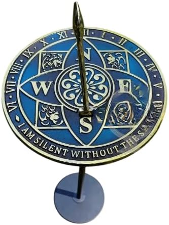 Brass Garden Sundial – Brass Rosette Sundial. by AS