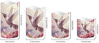 Hummingbird Floral Flickering Flameless Candles Pillar LED Candles with Remote and Timer Set of 4 Color Changing Battery Operated Candles for Home Wedding Birthday Decor - Image 2