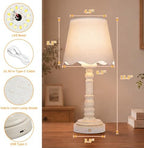 ShineTech 14" Small Table Lamps for Bedroom Rechargeable Cordless, Set of 2 - Image 4