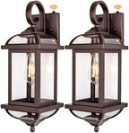 Bronze Dusk to Dawn Outdoor Lighting 18” Exterior Light Fixtures by DiscoverBeautyofLighting