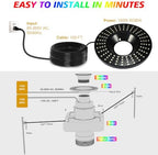 Goldlife Pond Fountain Aerator With Lights, F2 w/ F0-1 Light, 7 Nozzle, 1HP - Image 6