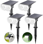 Linkind Solar Lights Outdoor Waterproof Landscape Spotlight Daylight 4 Pack by Linkind