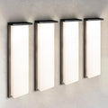 ASD LED 24" Outdoor Wall Light, Front Door House Sconce | 3CCT, Dimmable, Waterproof, ETL Listed | 30W 2600LM 3000-5000K 100-277V | Exterior Patio Lighting Fixture, Porch Lamp | Black, 4 Pack by ASDLightingCorporation