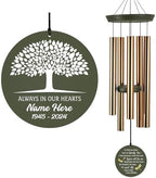 Personalized Life Tree Wind Chimes Dragonfly Windchime Outside by ExtrabilyOfficial