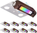 LEONLITE 8-Pack RGBCW 4 Inch LED Hardscape Lighting, Color Changing by LEONLITE