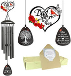 40" Memorial Wind Chimes for Loss of Father,Memorial Gifts for Loss of Dad,Sympathy Gifts for Loss of Dad Father,Funeral Bereavement Condolence Remembrance Gifts ,Large Cardinal Wind Chime Outside by Unknown