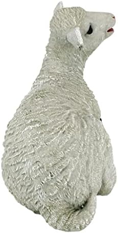 Design Toscano Sitting Yorkshire Lamb Garden Farm Animal Statue, 15 Inch - Image 6