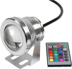 Submersible LED Light - Outdoor Recessed Spot Light, 10W RGB Remote Control Outdoor Landscape Lights,Waterproof IP68 LED Fountain Light, Underwater Pond Spotlight, for Swimming Pool by Unknown