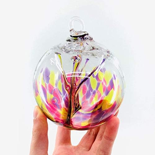 Luke Adams Handmade Glass Gazing Balls for Garden – Hand Blown Glass Gazing Ball for Yard Décor – Decorative Garden Globe (Bloom) - Image 3