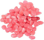 Glow in The Dark Pebbles 200 Pcs Glow in The Dark Garden Pebbles Stones Rocks for Yard and Walkways Decor Fairy DIY Decorative Luminous(Pink) by Unknown