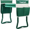 TomCare Upgraded Garden Kneeler Seat Widen Soft Kneeling Pad Garden Stools Garden Bench with 2 Large Tool Pouches Outdoor Foldable Gardening Gifts for Women Men Gardeners, Green by TomCare
