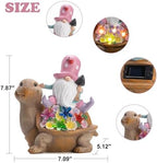 Etlemonde Solar Gnome Turtle Statue Garden Decor - Image 2