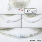 DINGFU 50ft 360 LED Rope Lights, Waterproof Green Rope Lights for Outside - Image 6