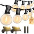 Svater 200 FT Solar String Lights Outdoor Waterproof, Remote Dimmable by Svater
