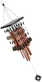 Mikikit 1pc Elegant Bronze Copper Bell Wind Chime for Home and Outdoor Decoration Multi-Tube Design for Patio Garden and Balcony Ornaments - Image 7