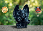 OLOMA Gothic Gargoyle Statue for Garden and Patio Architectural Decor Heavy Stone Sculpture with Detailed Classic Design Weather Resistant Outdoor Indoor Patio Lawn Entryway Accent - Image 5