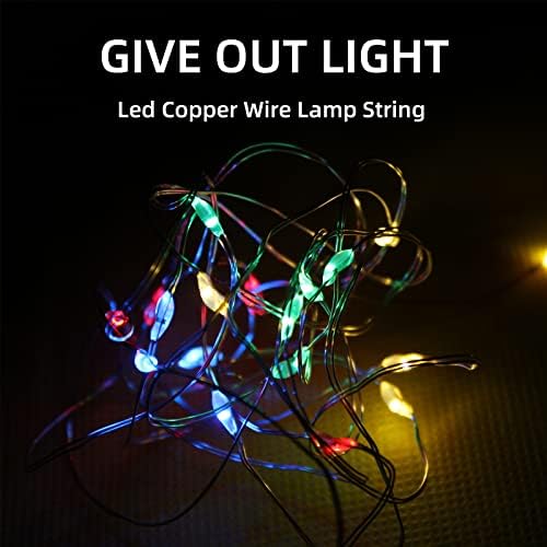 RNEHON Outdoor Solar Lantern,Hanging Solar Lanterns Waterproof Crackle Glass Ball,Solar Garden Lights Yard Decor Christmas Lantern for Tree Fence Patio (Cold White) - Image 3