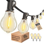 Outdoor String Lights 200FT Waterproof Patio Lights for Porch Backyard Yard by Lifeisgood