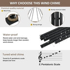 Sympathy Wind Chimes Deep Tone, Personalized Memorial Wind Chimes, Wind Chime for Loss of Loved Mom/Dad/Lover, Gifts for in Loving Meomry of Wind Chime Outside - Image 4