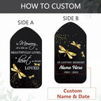 Sympathy Dragonfly Wind Chimes, Produced in USA, 26inch Personalized Wind Chimes for Loss of Loved One, Commemorative Sympathy Gifts for Funeral, in Memory of Dad/Mom/Husband/Wife - Image 6