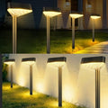 8 Pack Solar Pathway Lights Outdoor, Bright LED Solar Landscape Lights by Fashlits